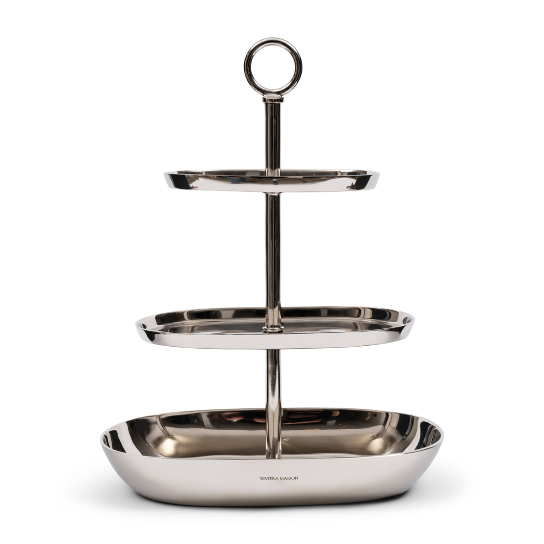 Rivièra Maison Etagère Bexley 49cm hoog - Zilver | Rivièra Maison