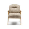 Rivièra Maison Fauteuil Castello Weave stof en hout - Lichtbruin | Rivièra Maison
