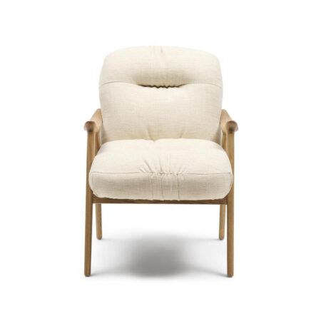 Rivièra Maison Fauteuil Castello Weave stof en hout - Naturel | Rivièra Maison