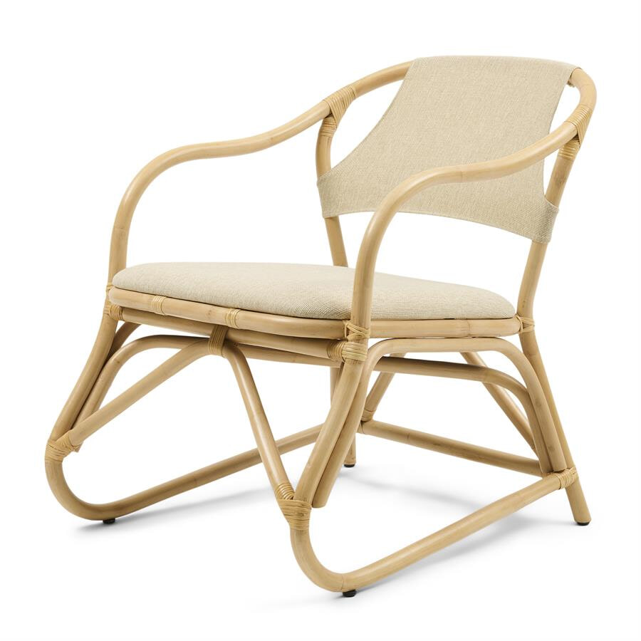 Rivièra Maison Fauteuil Nassau Beach Stof en rattan - Naturel | Rivièra Maison
