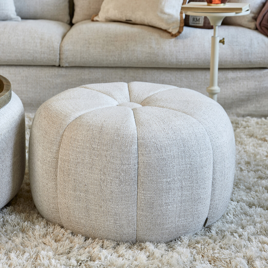 Rivièra Maison Hocker Falcone Rich Tweed - Antique White | Rivièra Maison