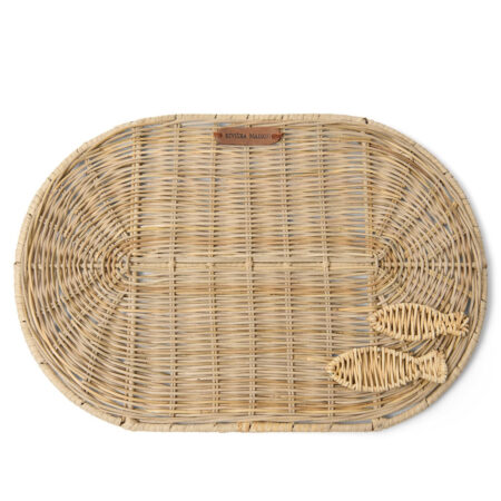 Riviera Maison Rattan Placemat Fish | Riviera Maison
