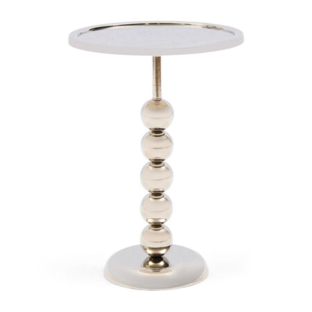 Rivièra Maison Ronde Bijzettafel Pena Palau 33cm - Zilver | Rivièra Maison