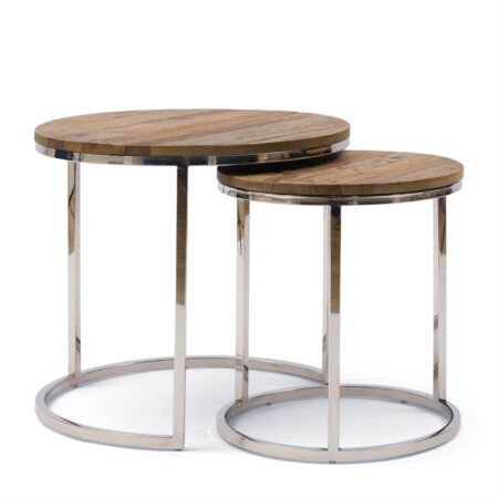 Rivièra Maison Ronde Bijzettafel Soho Iepenhout