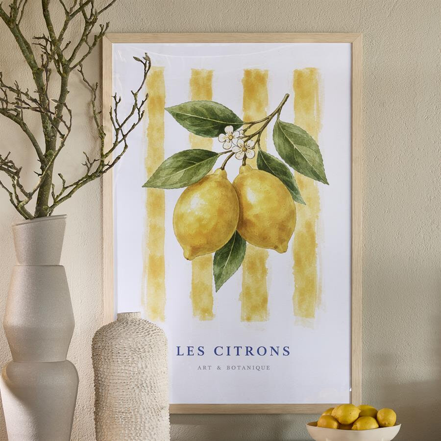 Rivièra Maison Schilderij Les Citrons 125 x 85cm - Geel | Rivièra Maison