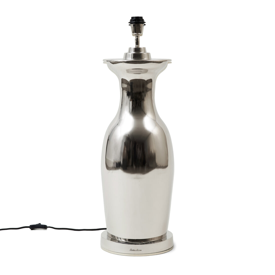 Rivièra Maison Tafellamp Roger Hotel 65cm - Zilver (excl. kap) | Rivièra Maison