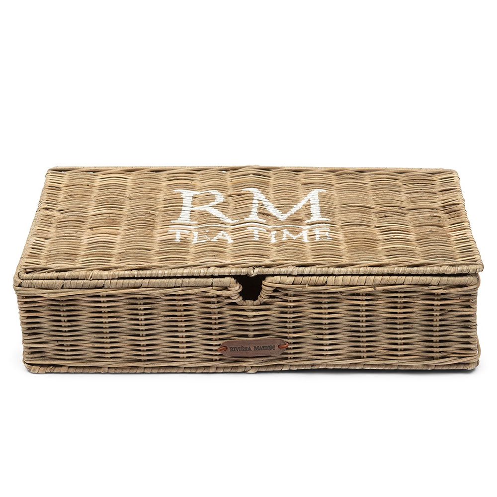 Riviera Maison Theedoos Rotan Tea Time | Riviera Maison