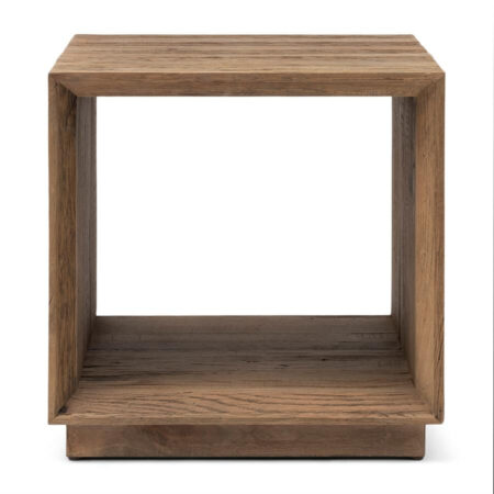 Rivièra Maison Vierkante Bijzettafel Mukaab Eikenhout