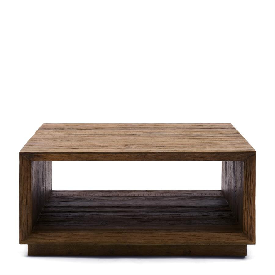 Rivièra Maison Vierkante Salontafel Mukaab Eikenhout