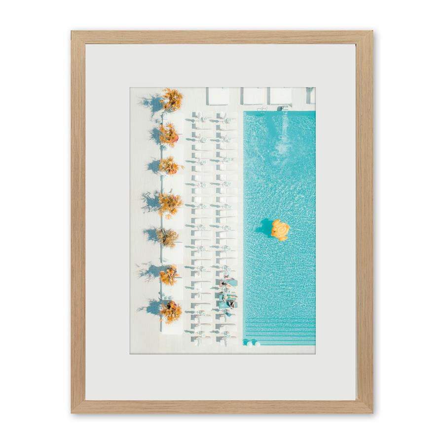 Rivièra Maison Wall Art Pool Escape 60 x 80cm - Blauw | Rivièra Maison