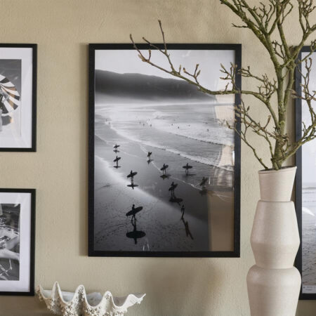 Rivièra Maison Wall Art Salt Wave 70 x 100cm - Zwart / wit | Rivièra Maison