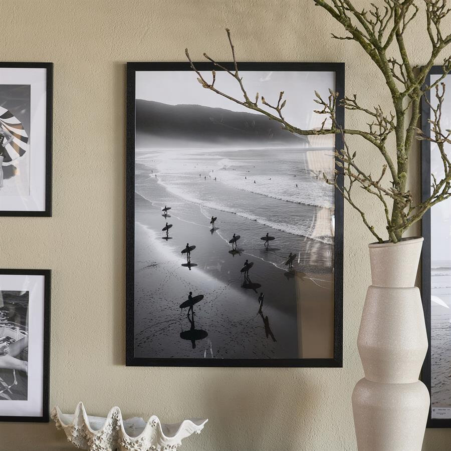 Rivièra Maison Wall Art Salt Wave 70 x 100cm - Zwart / wit | Rivièra Maison