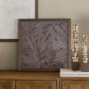 Rivièra Maison Wall Art Structured Leaves 50 x 50cm - Bruin | Rivièra Maison