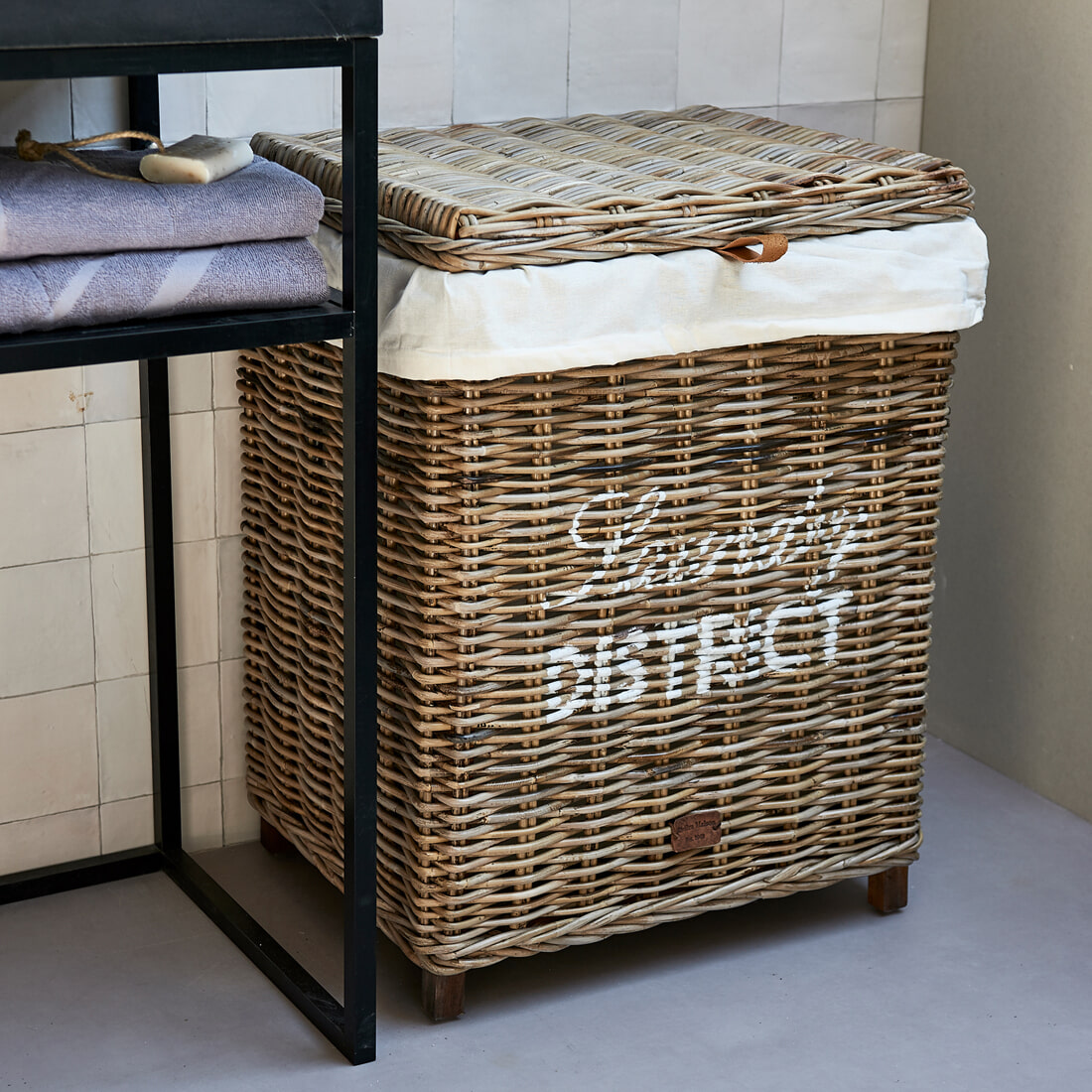 Rivièra Maison Wasmand Laundry District Rattan - Natural | Rivièra Maison