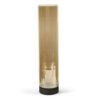 Riviera Maison Windlicht Selaire Hurricane Wood L | Riviera Maison