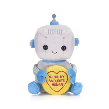 Robot knuffel - You're my favourite human - 18 cm | Love Hearts