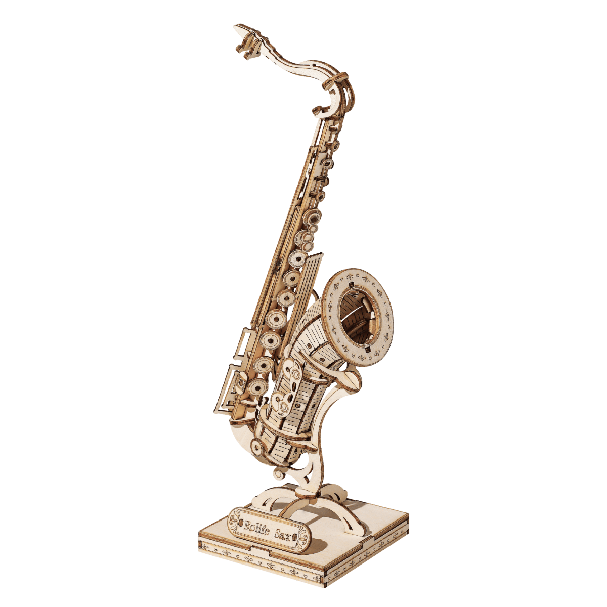 Robotime 3D Houten Puzzel Muziekinstrument Saxophone | Robotime