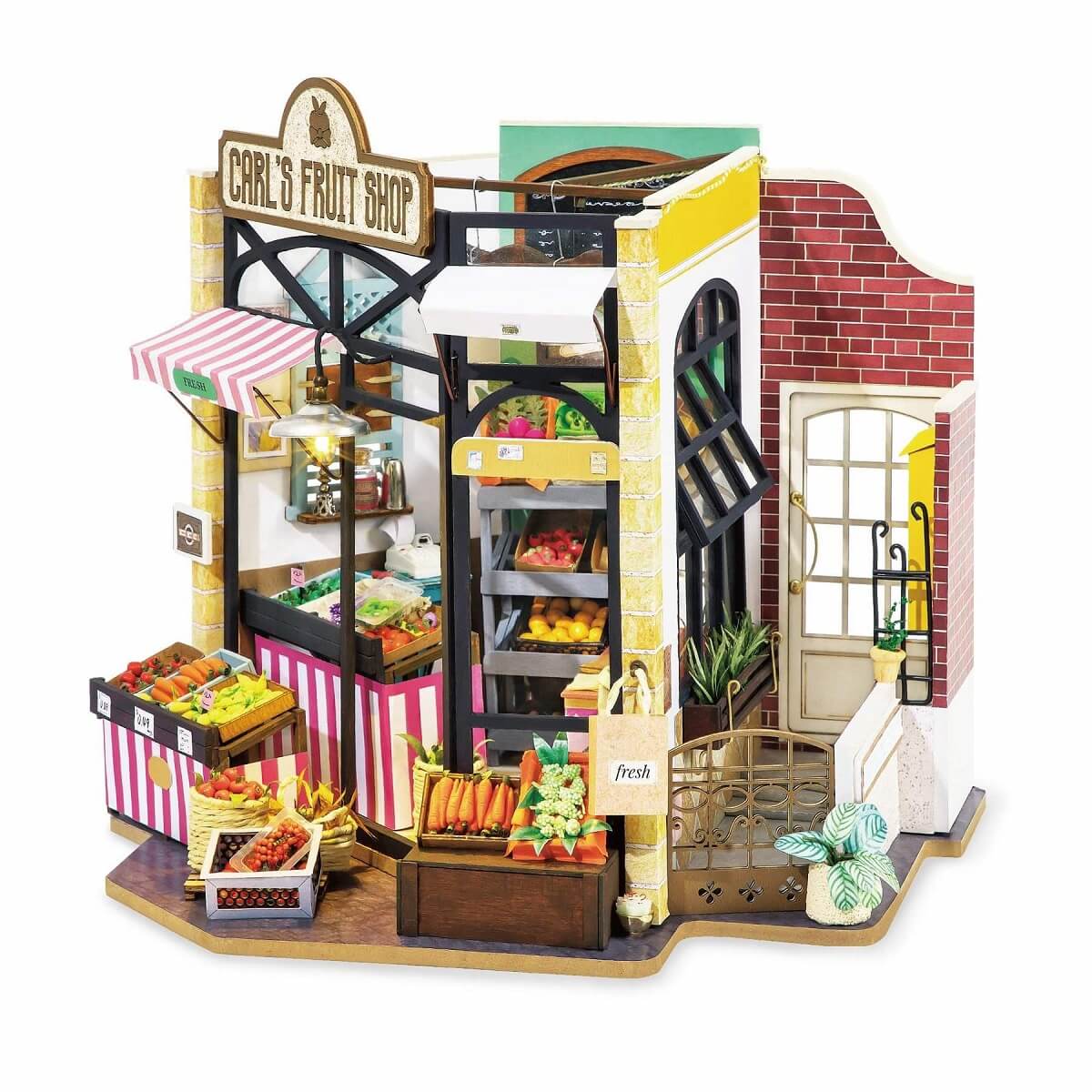 Robotime Carls fruit shop poppenhuis | Robotime