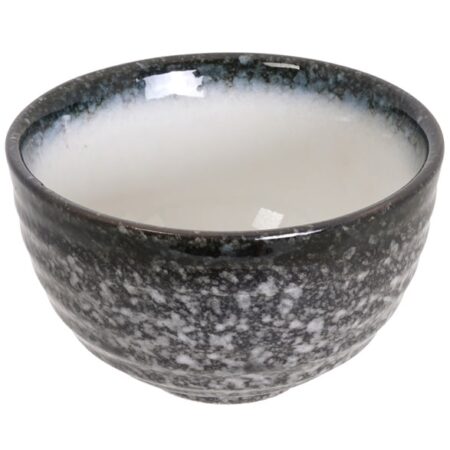 Robuuste Chinese Kom - Tajimi - Grijs/Wit Marmer Effect - 350ml 11x6.5cm | Tokyo Design Studio