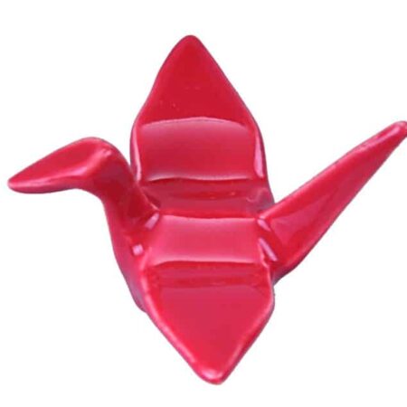 Rode Eetstokjes Legger Kraanvogel - The Oriental Shop - Keramiek | The Oriental Selection