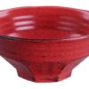 Rode Keramische Ramenkom - Negoro Collectie - 1350 ml - 21.2 x 9.2 cm | Tokyo Design Studio