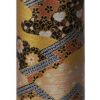 Roestvrij Stalen Theeblik - Tokyo Design Studio - Gouden/Zwarte Bloemen - 7.4x15.5cm 200gr | Tokyo Design Studio