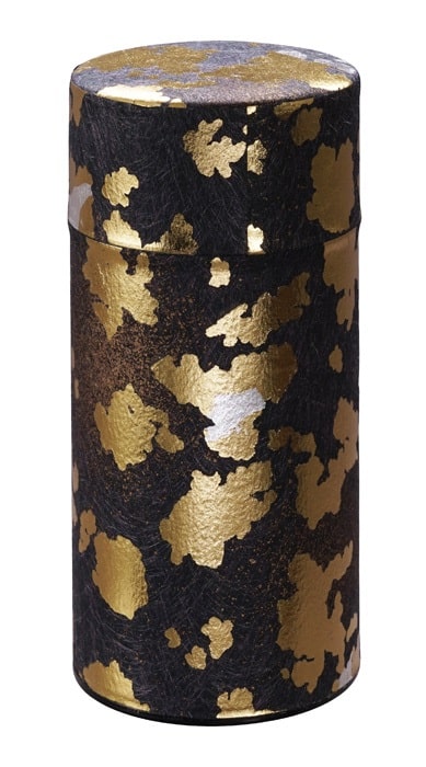 Roestvrij Stalen Theeblik - Tokyo Design Studio - Zwart Goud - 7.4x15.5cm 200gr | Tokyo Design Studio