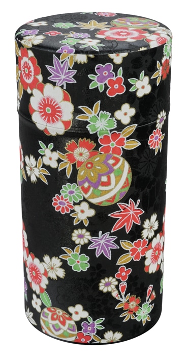 Roestvrij Stalen Theeblik Zwart - 7.6 x 15.5 cm 200gr | Tokyo Design Studio
