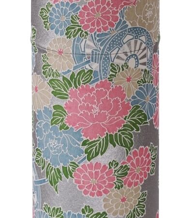 Roestvrij stalen Theeblik - Tokyo Design Studio - Zilver Bloemen - 7.4x15.5cm 200gr | Tokyo Design Studio