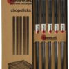 Roestvrijstalen Eetstokjes Set - Konro - Zwart - 5 Paar | Tokyo Design Studio