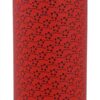 Roestvrijstalen Theeblik Rood 200gr - Flower - 7.6 x 15.5cm | Tokyo Design Studio