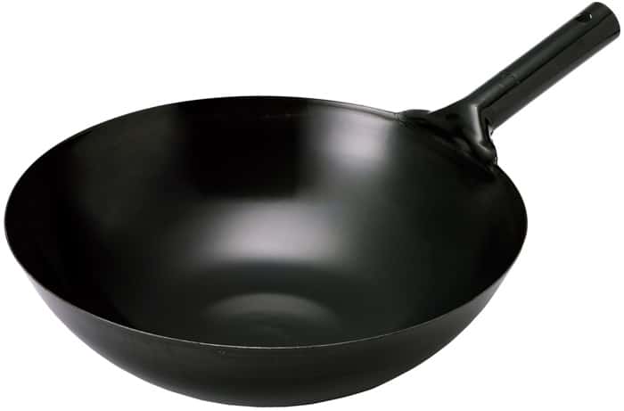 Roestvrijstalen Wok Zwart - Tokyo Design Kitchen - 36cm | Tokyo Design Studio