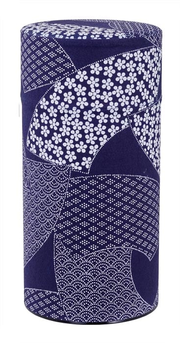 Roestvrijstalen theeblik Tokyo Design Studio - Donkerblauw - 200gr - 7.4 x 15.5cm | Tokyo Design Studio