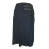 Rok Pleat Skirt Buckle navy | Anna Lascata