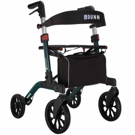 Rollator Brooklyn PU dubbel opvouwbaar met zachte banden | Qunn | Qunn