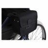 Rolstoel armleuningtas universeel | Splash | Afmeting 21 x 15 x 8 cm | Tas zijkant met klittenband | Zwart | PR34063 | Splash