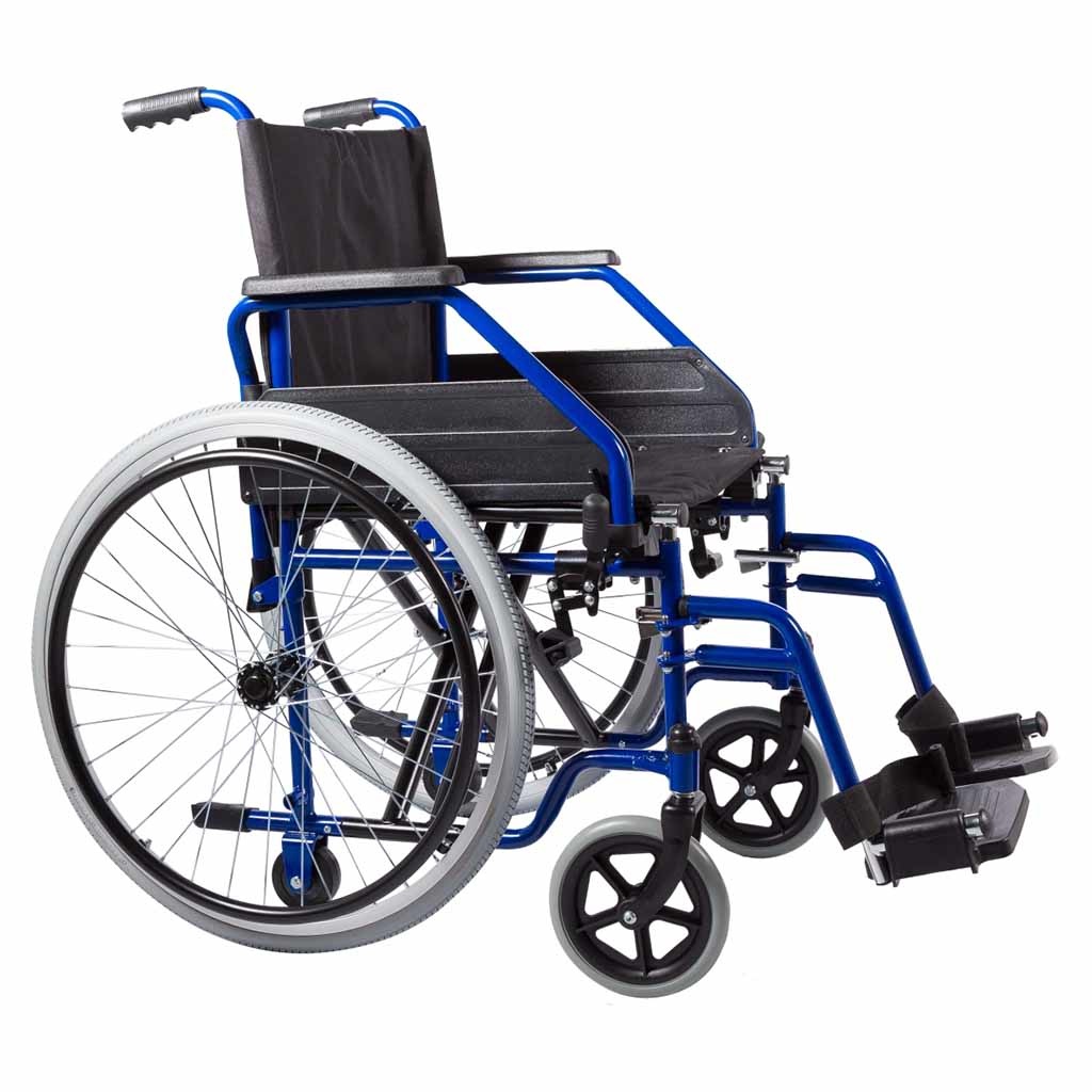 Rolstoel opvouwbaar blauw (21 kg) | Able2 | Zitbreedte 45 cm | Opvouwbare rolstoel | Kleur Blauw | PR32150 | Able2