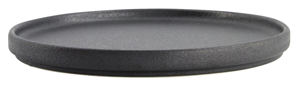 Rond bord matzwart - Tokyo Design Studio - Yuzu Black - 23.9x2.2cm | Tokyo Design Studio