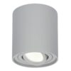 Ronde LED Opbouwspot Ray - 4 Watt 345 Lumen - 4000K neutraal wit - Kantelbaar - GU10 - Opbouwspot - IP20 Voor binnen - Grijs - Dimbaar | HOFTRONIC