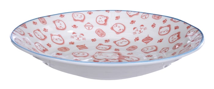 Rood/Wit Bord - Lucky Cats Collectie - 25.3 x 5cm | Tokyo Design Studio