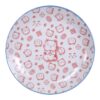 Rood/Wit Bord - Lucky Cats Collectie - Diameter 25.3 cm - Hoogte 5 cm | Tokyo Design Studio