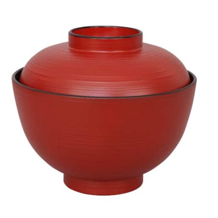 Rood/Zwarte Lacquerware Kom - The Oriental Shop - 300ml - 10.8 x 6.35cm | Tokyo Design Studio