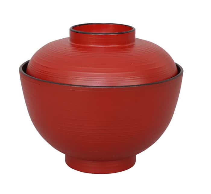 Rood/Zwarte Lacquerware Kom - The Oriental Shop - 300ml - 10.8 x 6.35cm | Tokyo Design Studio