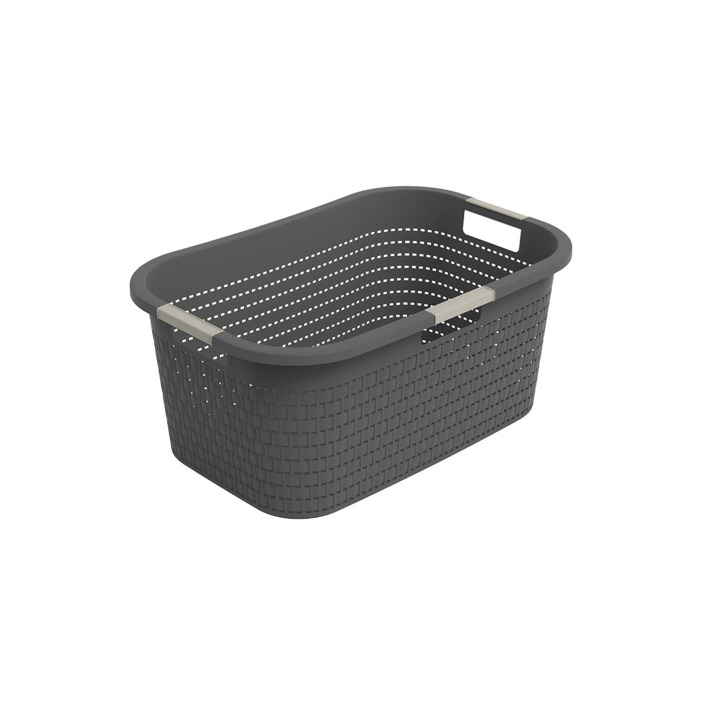 Rotho Wasmand Country 40L antraciet | Rotho