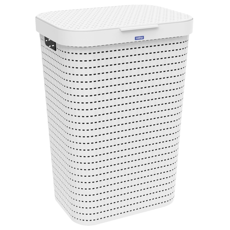 Rotho Wasverzamelaar 55 L Country Wit | Rotho