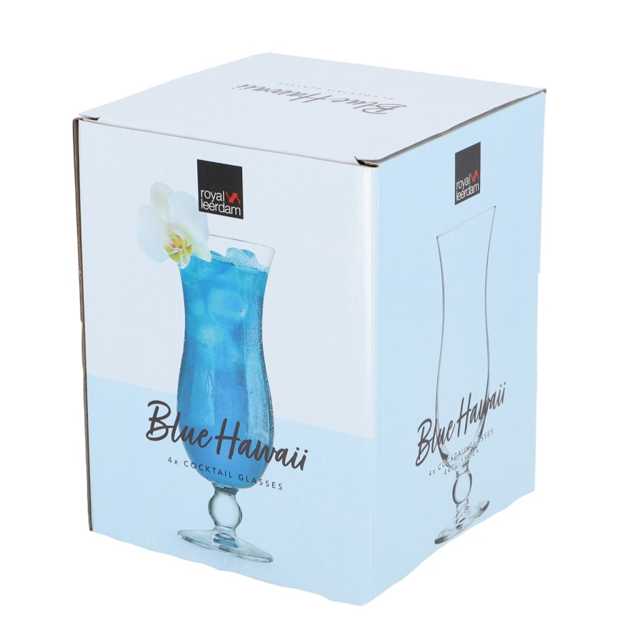 Royal Leerdam Blue Hawaii Glas Set 4 | Royal Leerdam