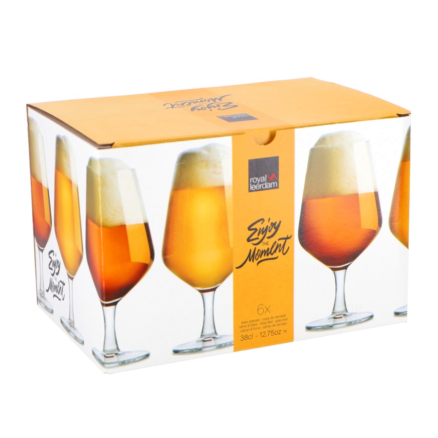 Royal leerdam bierglas moment set 6 38cl | Royal Leerdam