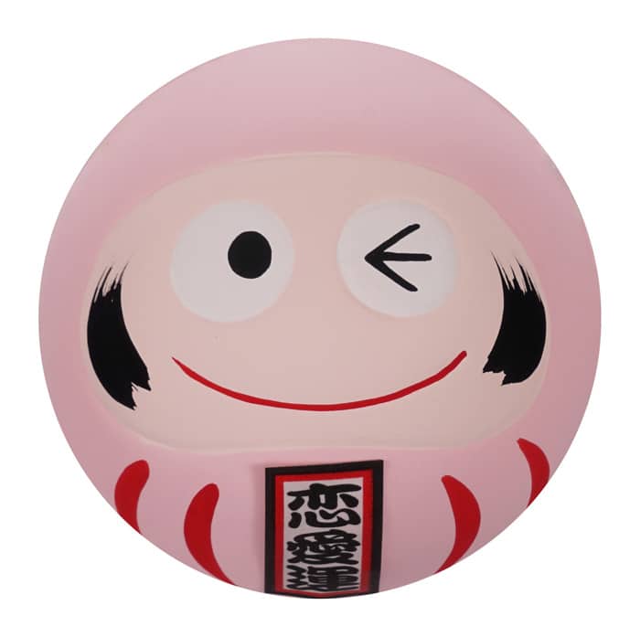 Roze Daruma Pop - Traditioneel Japans Gelukssymbool - 6 x 6 x 6cm | Tokyo Design Studio