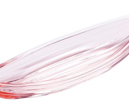 Roze Glazen Schaal - Decoratief Element - 16.2 x 2.3cm | Tokyo Design Studio
