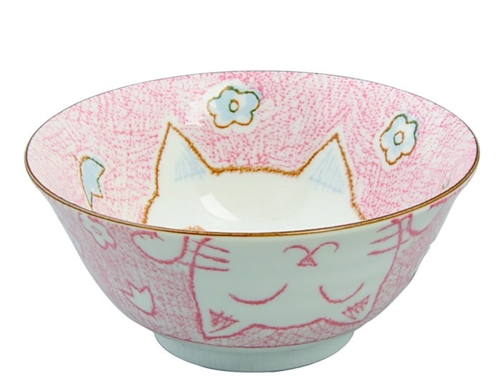 Roze Kom - Kawaii Cat - 500ml - 15.3 x 8 cm | Tokyo Design Studio